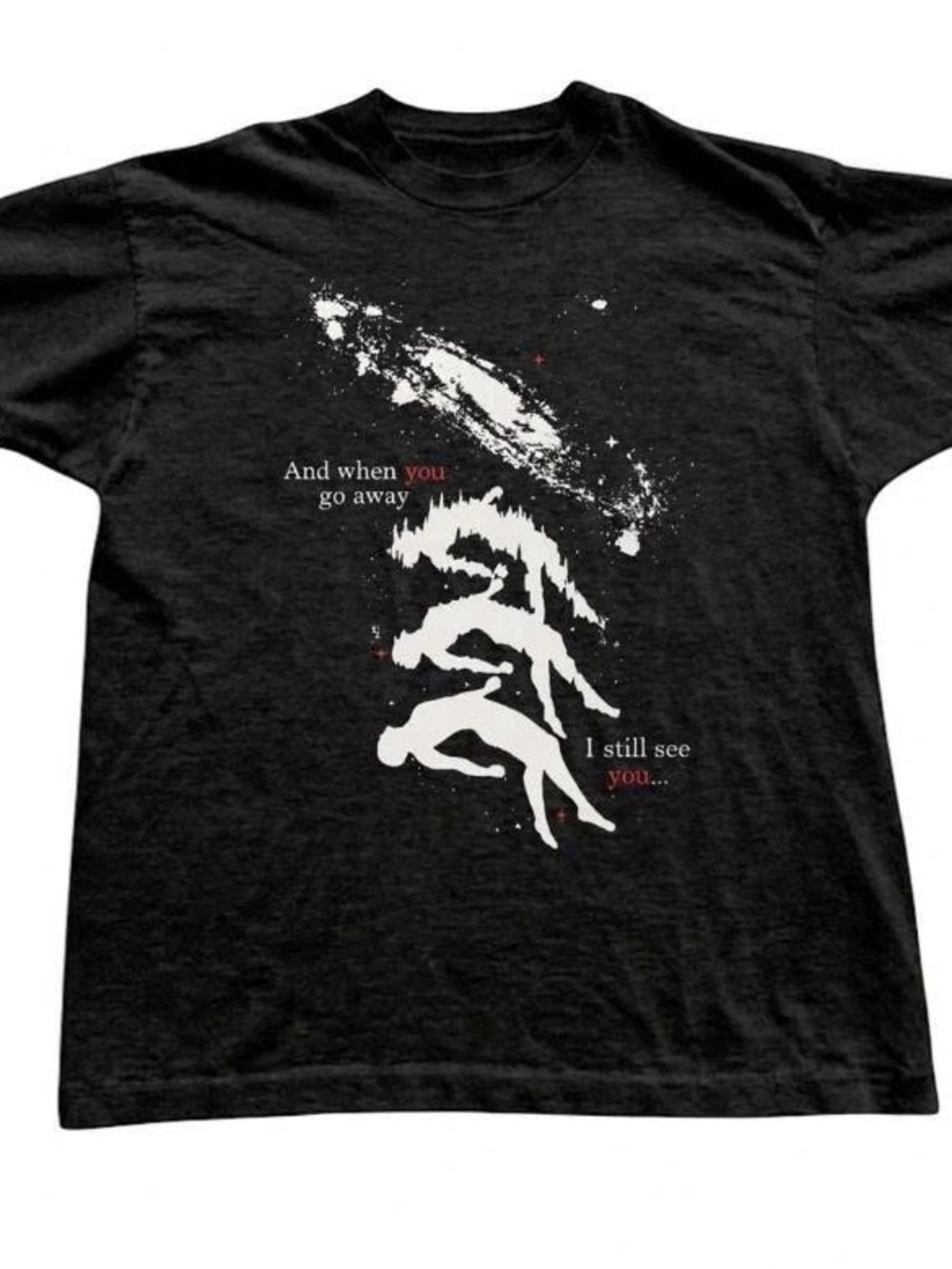Men's Black Graphic Swim Tee - I Still See You